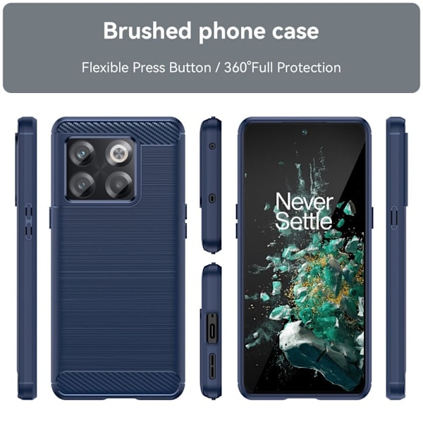 Carbon Flex OnePlus Ace Pro skal - Blå Blå