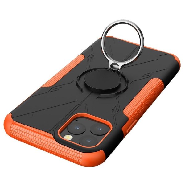 Kickstand-skydd med magnetisk platta för iPhone 11 Pro Max - Orange Orange
