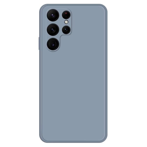 Skråt gummicover mod fald til Samsung Galaxy S22 Ultra - Grå Blå Blue