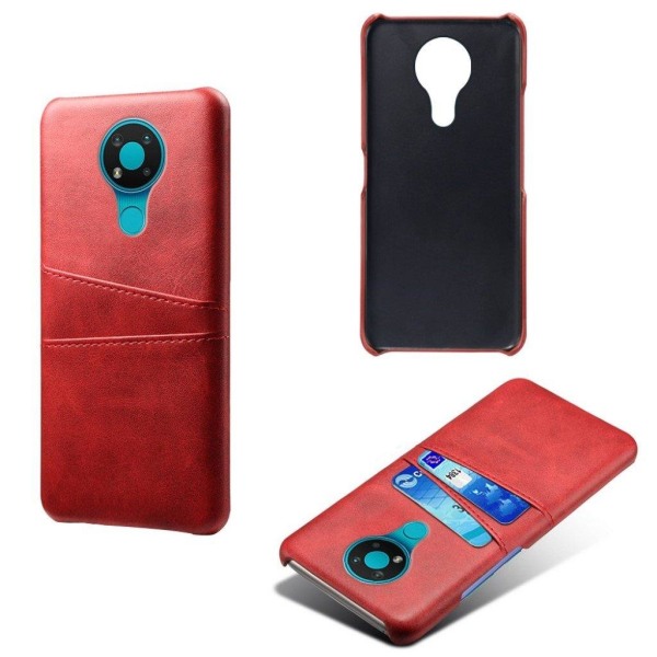 Dual Card etui - Nokia 3.4 - rød Red