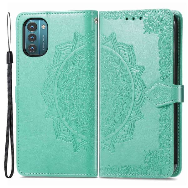 Mandala Nokia G11 / G21 Läppäkotelo - Vihreä Green