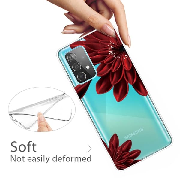 Deco Samsung Galaxy A13 4G Suojakotelo - Red Flowers Red