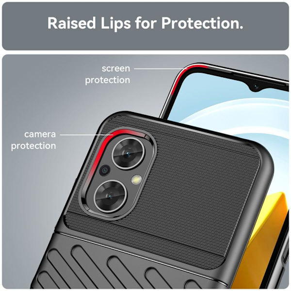 Thunder Xiaomi Poco M5 Suojakotelo - Musta Black