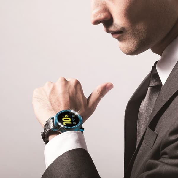 Samsung Galaxy Watch Active 2 - 44mm elegant rombformad ram - Cyan Grön