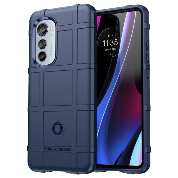Rugged Shield Etui Motorola Moto Edge 2022 - Blå Blue