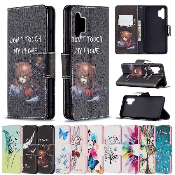 Wonderland Samsung Galaxy A32 Flip Etui - Blomstret Træ Multicolor