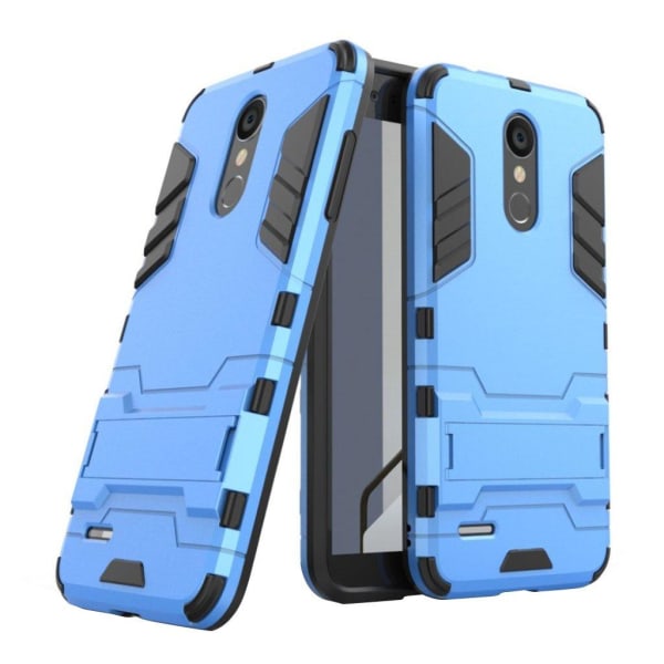 LG K8 (2018) beskyttelsesetui i kombimaterialer med stødafvisend Blue
