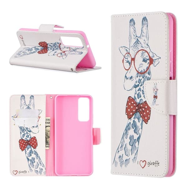 Wonderland Huawei Y7A / P Smart 2021 Flippetui - Sjiraff Multicolor