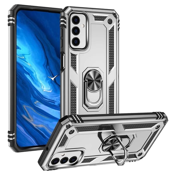 Bofink Combat Samsung Galaxy M23 Suojakotelo - Hopea Silver grey