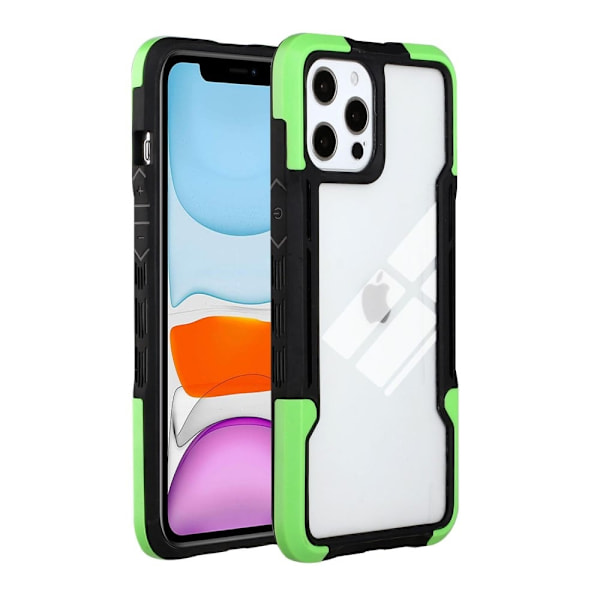 Shockproof Protection Suojakuori For iPhone 13 Pro - Musta / Vihreä Multicolor