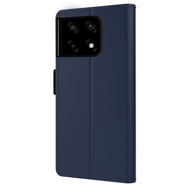 Phone Etui med Make-up Mirror og Slick Design til OnePlus 10 Pro - Blå Blue