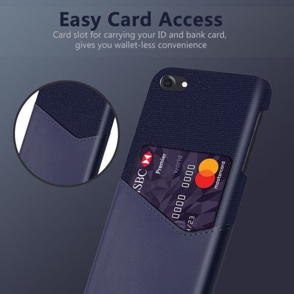 Bofink iPhone SE 2020 Card deksel - Blå Blue
