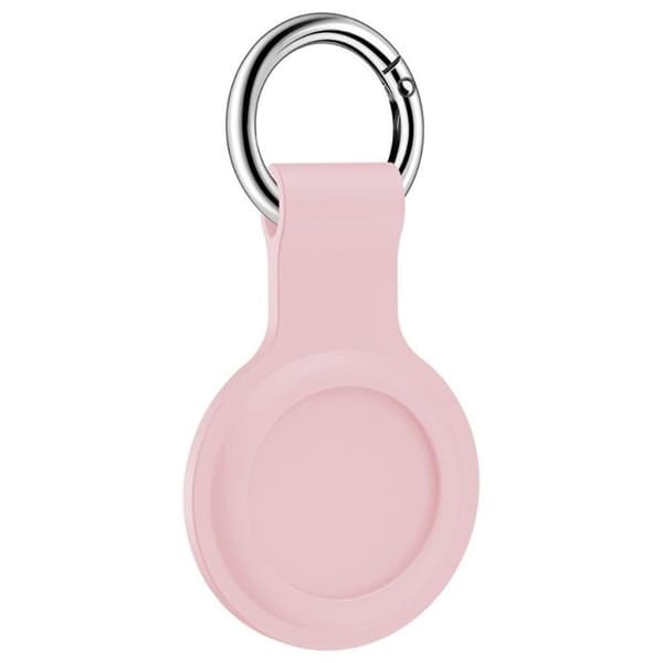 AirTags silikonikotelo avaimenperällä - Pinkki Pink