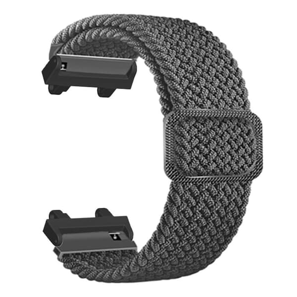 Amazfit T-Rex 2 nylonista punottu kellon hihna - Harmaa Silver grey