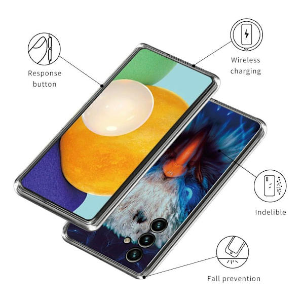 Deco Samsung Galaxy A54 skal - Falk Blå
