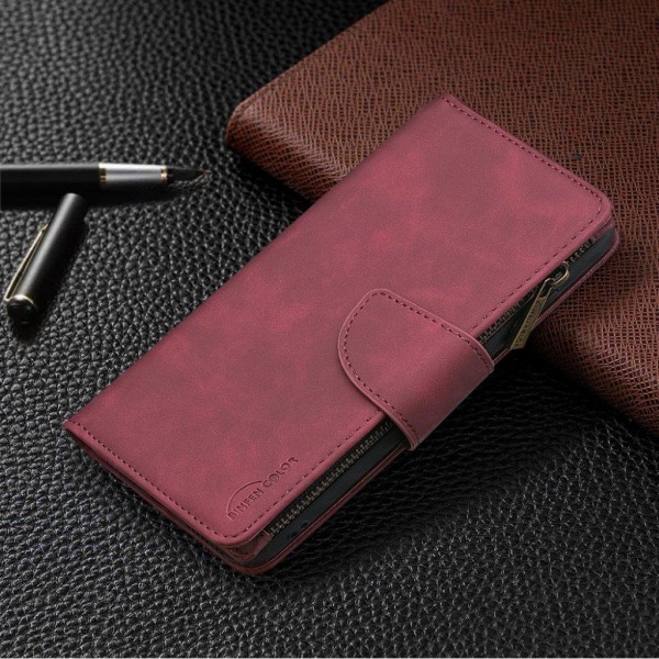 Premium Pung Samsung Galaxy Note 20 Flip Etui - Rødvin Red