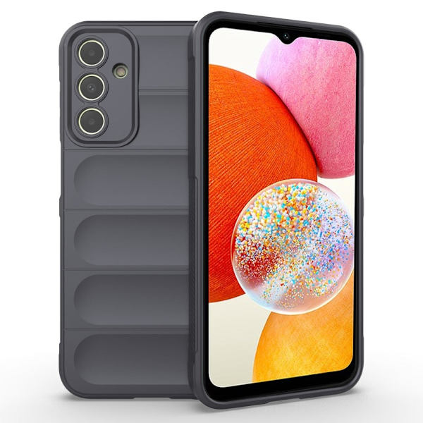 Mjukt greppformat skal för Samsung Galaxy A15 - Silver/Grå Silvergrå