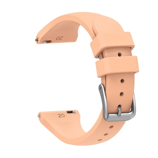 20 mm universal klockarmband i silikon - Rosa Rosa