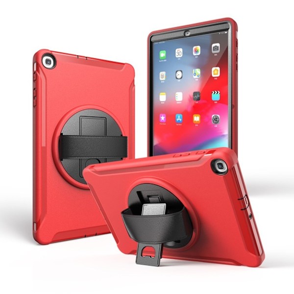 Samsung Galaxy Tab A 10.1 (2019) 360 kääntyvä hybridikotelo - Punainen Red