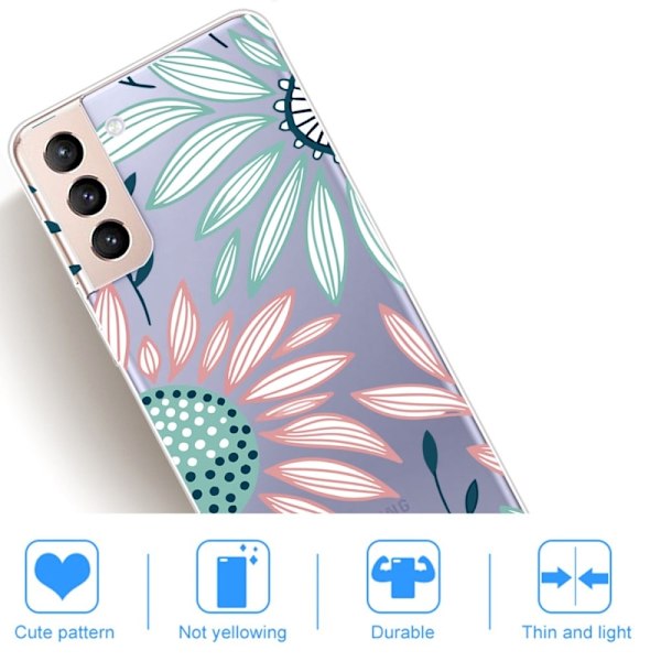 Deco Samsung Galaxy S22 Etui - Solsikke Multicolor
