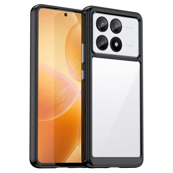 Xiaomi Redmi K70E / Xiaomi Poco X6 Pro smart akryldeksel - Svart Black