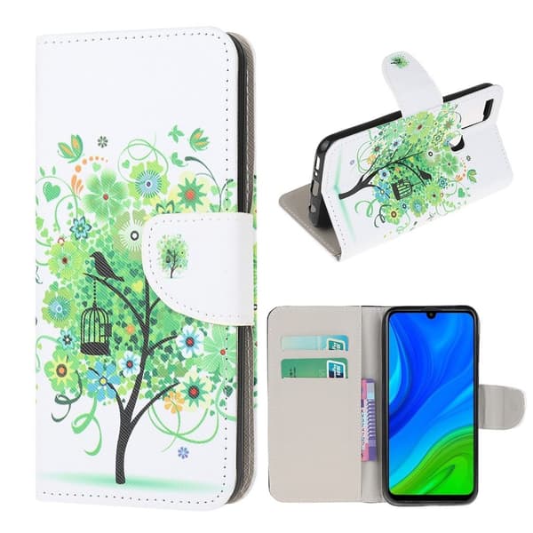 Wonderland Huawei P Smart 2020 Etui - Grønt Træ Multicolor