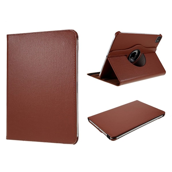 iPad Air (2020) 360 graders rotatable læder etui - brun Brown