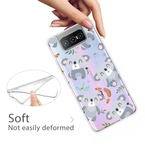 Deco Asus Zenfone 7 Pro cover - Sølv/Grå Silver grey