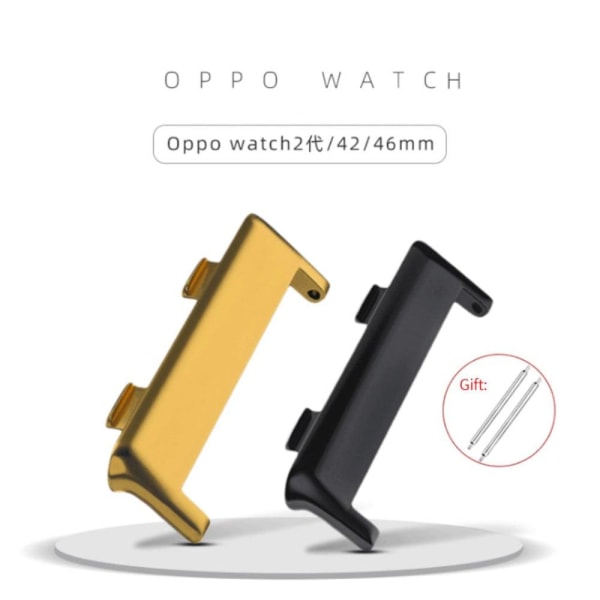 1 par Oppo Watch 2 (46 mm) urremsstik i rustfrit stål - Guld Gold