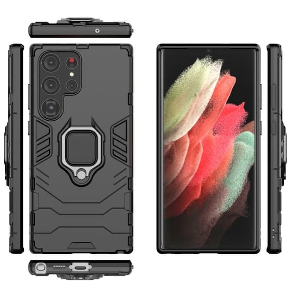 Ring Guard-etui - Samsung Galaxy S23 Ultra - Svart Black