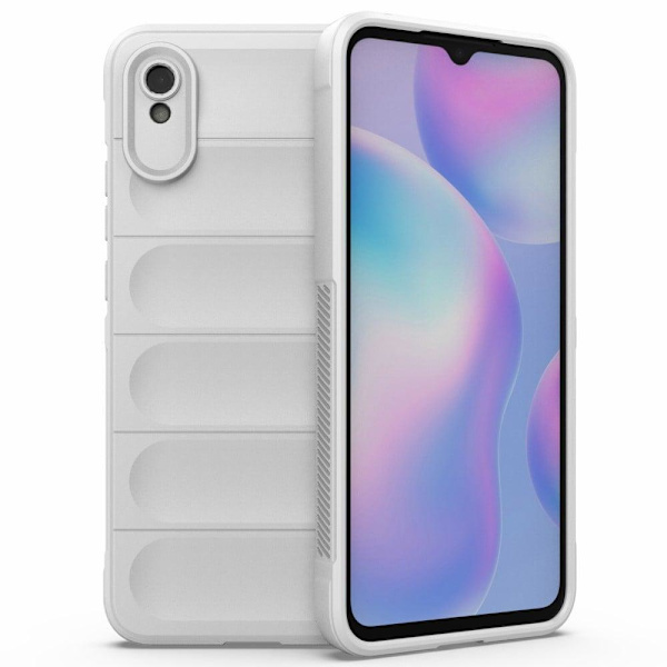 Mjukt greppformat Xiaomi Redmi 9A skal - Vit Vit