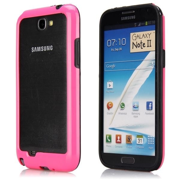 Dual Compund (Rosa) Samsung Galaxy Note 2-Bumper Rosa