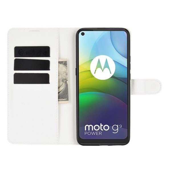 Classic Motorola Moto G9 Power fodral - Vit Vit