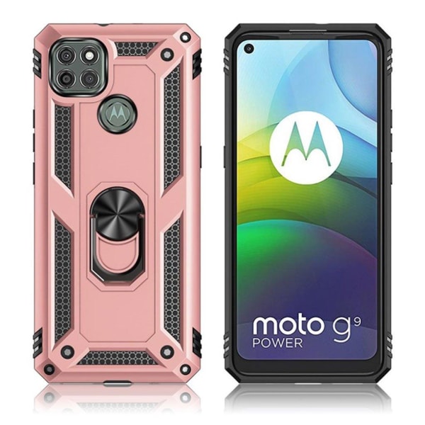Bofink Combat Motorola Moto G9 Power case - Rose Gold Pink