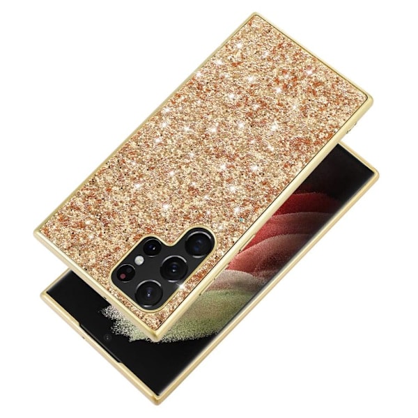 Glitter Samsung Galaxy S23 Ultra Suojakotelo - Punainen Red