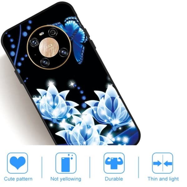 Imagine Huawei Mate 40 kotelot - Valoisa Kukka Blue