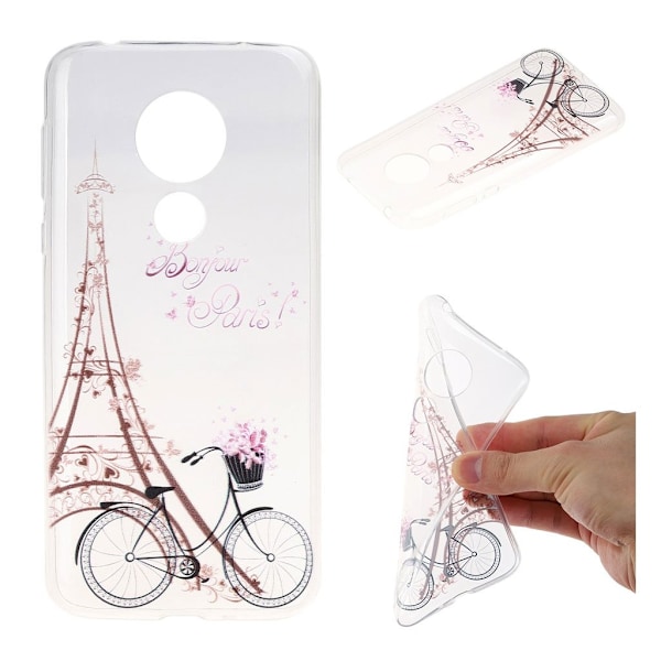 Deco Motorola Moto G7 Power kuoret - Eiffel Torni ja Pyörä Multicolor