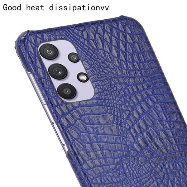 Croco Etui Samsung Galaxy A32 5G - Blå Blue