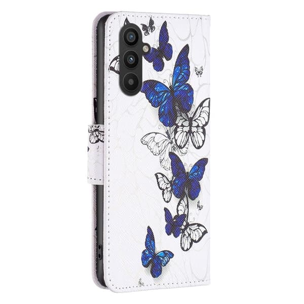 Wonderland Samsung Galaxy A25 Flip Etui - Sommerfugle Blue