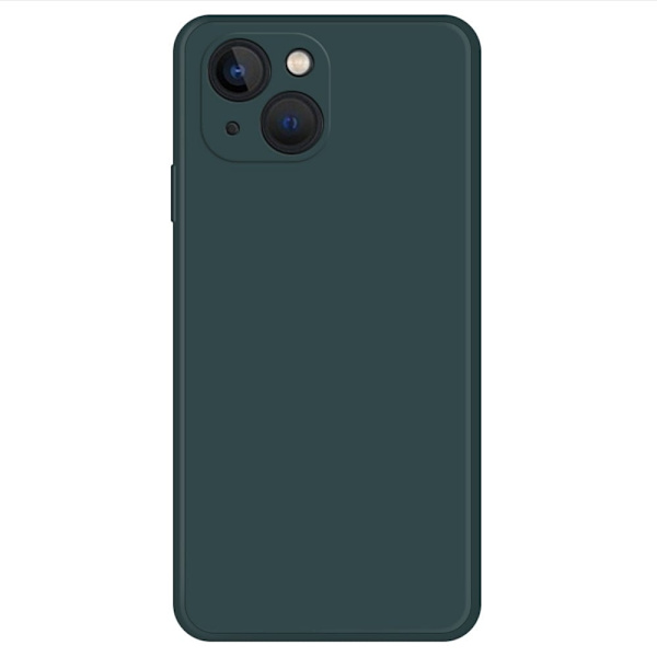 Skråt gummicover mod fald til iPhone 14 Plus - Sortgrønt Green