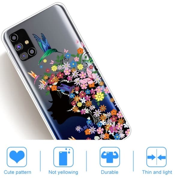 Deco Samsung Galaxy M31s Etui - Blomst Multicolor
