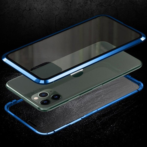 Luphie Sword iPhone 11 Pro Alu-Bumper + Glas - Blå Blå