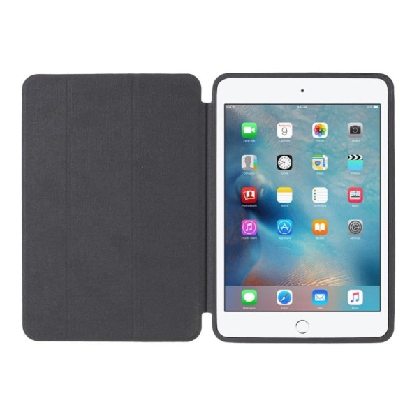 iPad Mini (2019) tri-fold leather flip case - Blue Blå