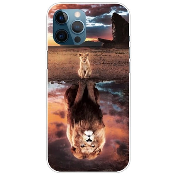 Deco iPhone 14 Pro skal - Lejon Brun