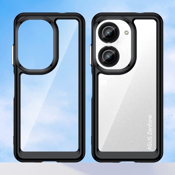 Asus Zenfone 9 / Asus Zenfone 10 smart akryl cover - Sort Black
