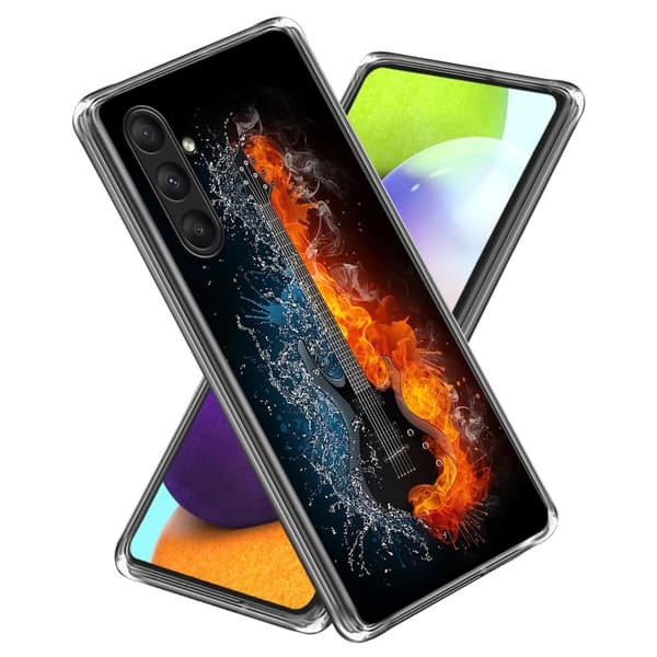 Deco Samsung Galaxy A25 skal - Is Och Eld Gitarr Röd