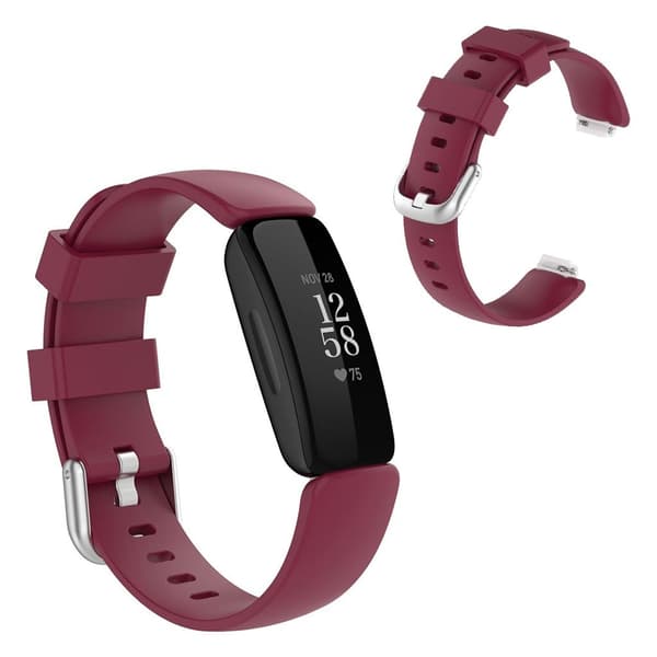 Fitbit Inspire 2 yksinkertainen kellonauha - Viininpunainen / Koko: L Red