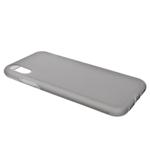 iPhone 9 Liukumaton Pehmeä Muovinen Joustava Takasuoja Kuori - H Silver grey