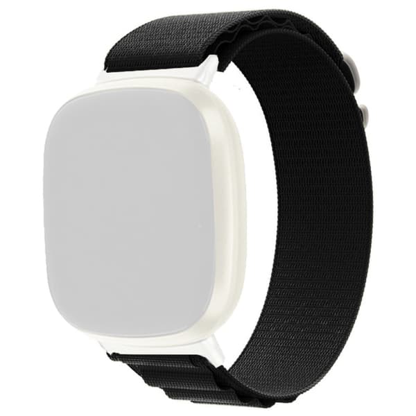 Fitbit Sense 2 / Versa 4 nylonkellohihna - Musta Black
