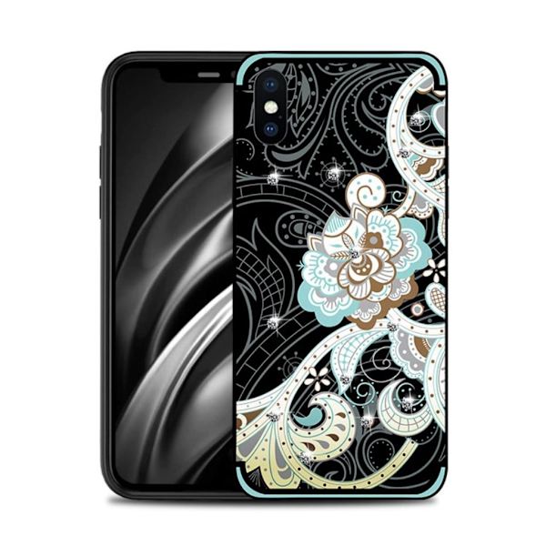 Deco iPhone Xs Max cover - Blå Blue